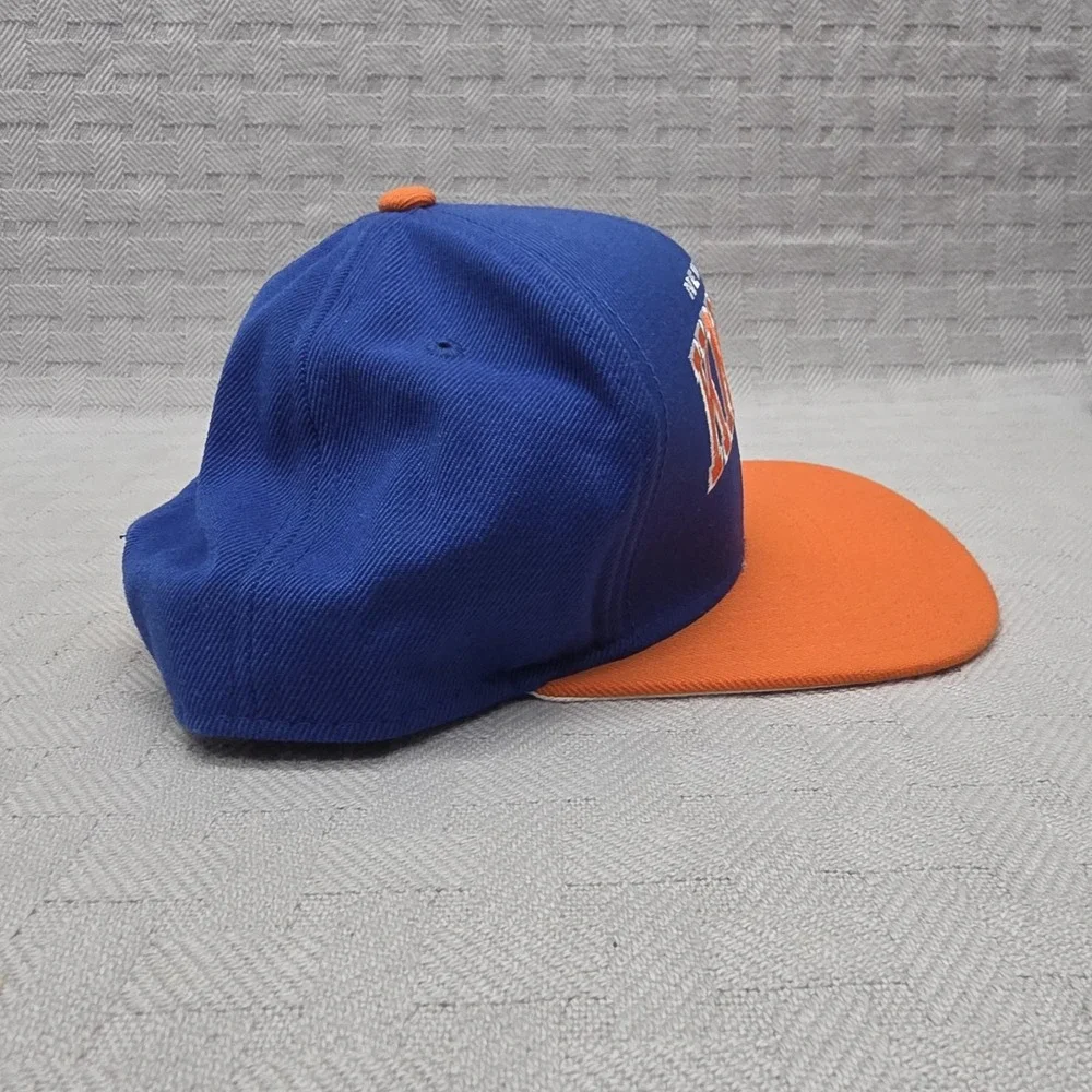 New York Knicks Hat Cap Snap Back Mens One Size Blue NBA Basketball Adidas